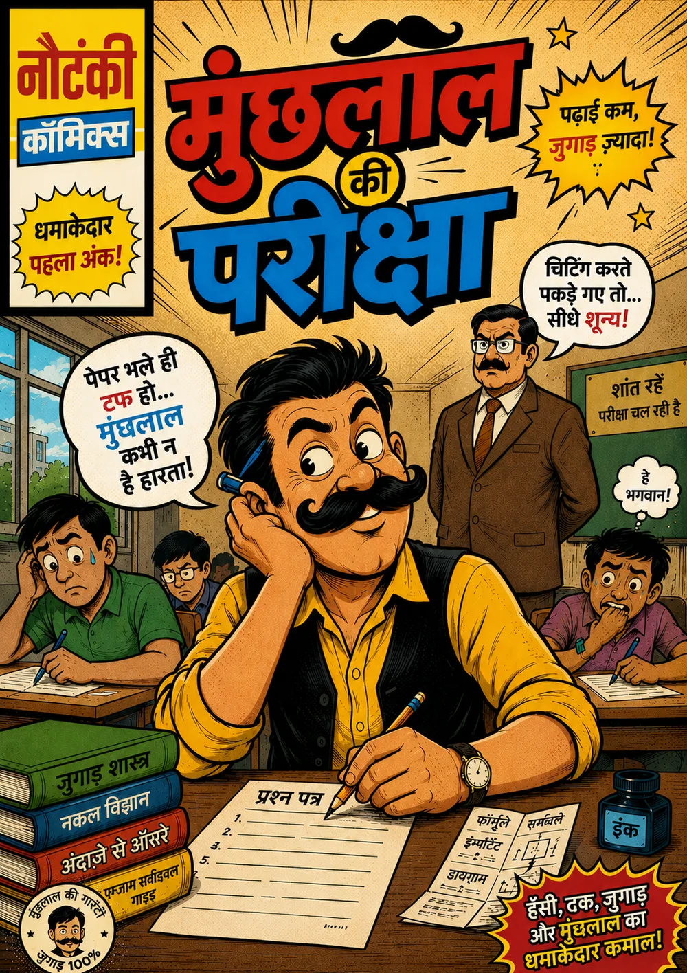 अंक 1 का कवर — मूंछलाल की परीक्षा
